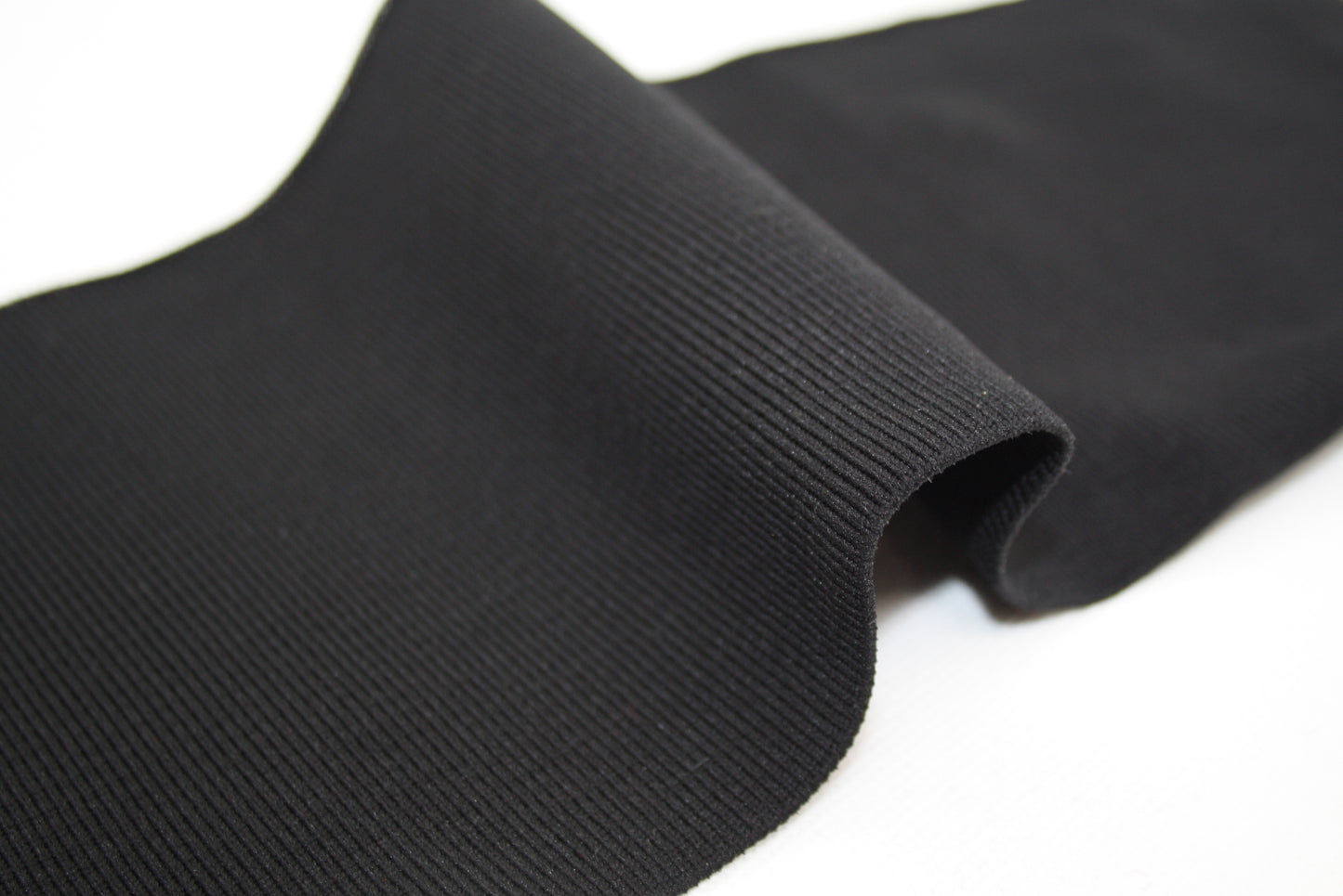 Bord-cote noir en polyamide et elasthanne cote 1/1