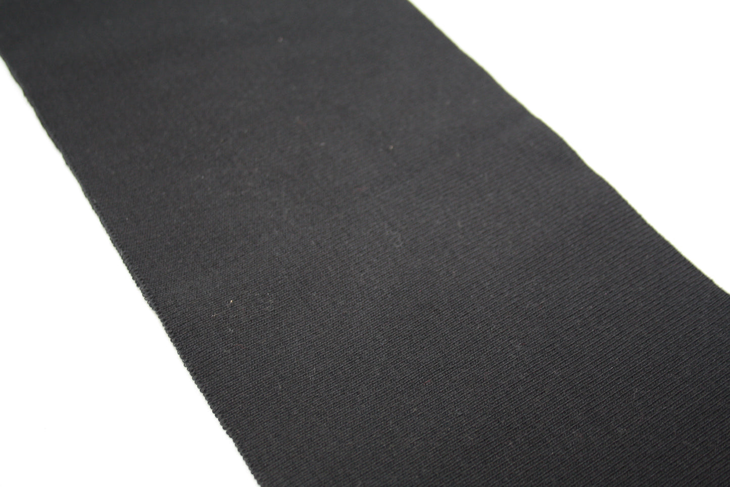 Bord-cote noir en coton et elasthanne cote 1/1