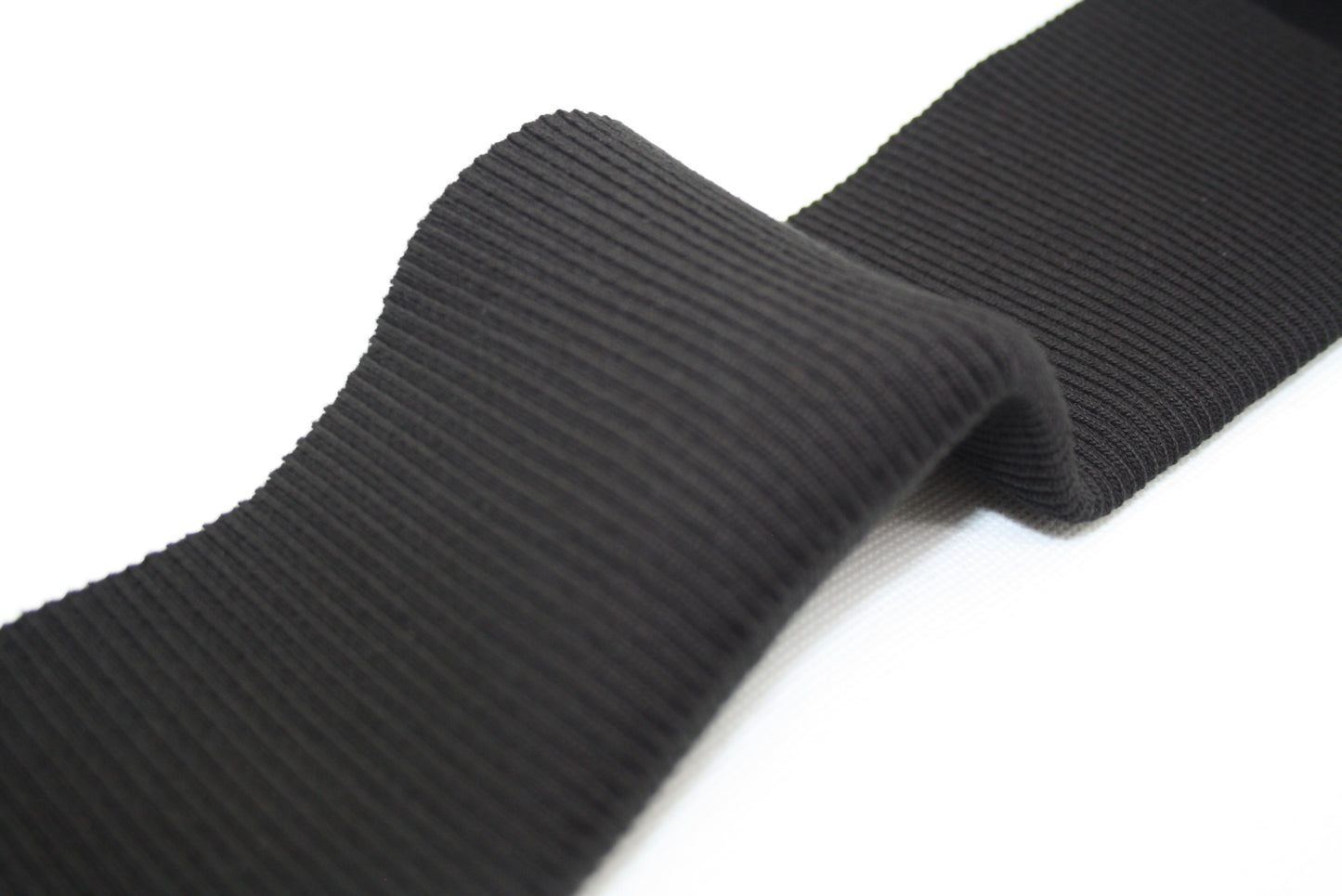 Bord-cote noir en coton et elasthanne cote 2/1