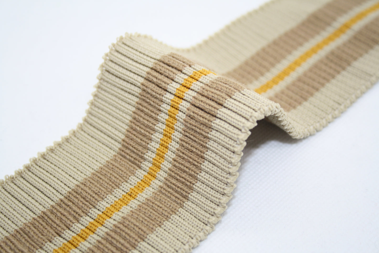 Bord-cote raye en polyester et elasthanne rayures en acrylique laine cote 2/1