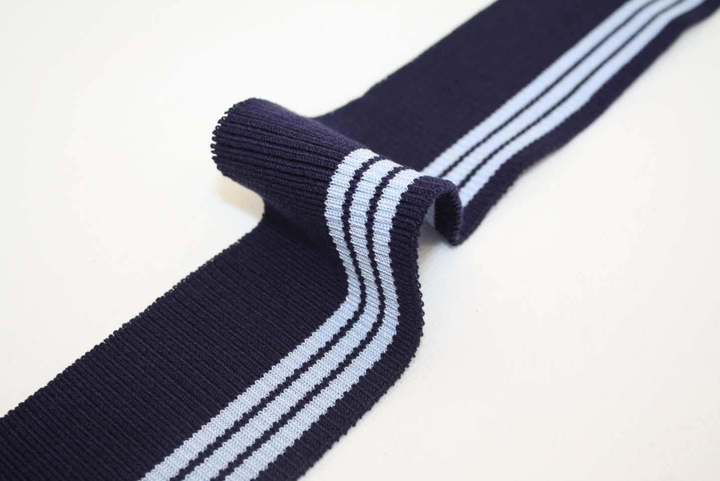 Bord-cote raye en viscose elasthanne cote 2/1