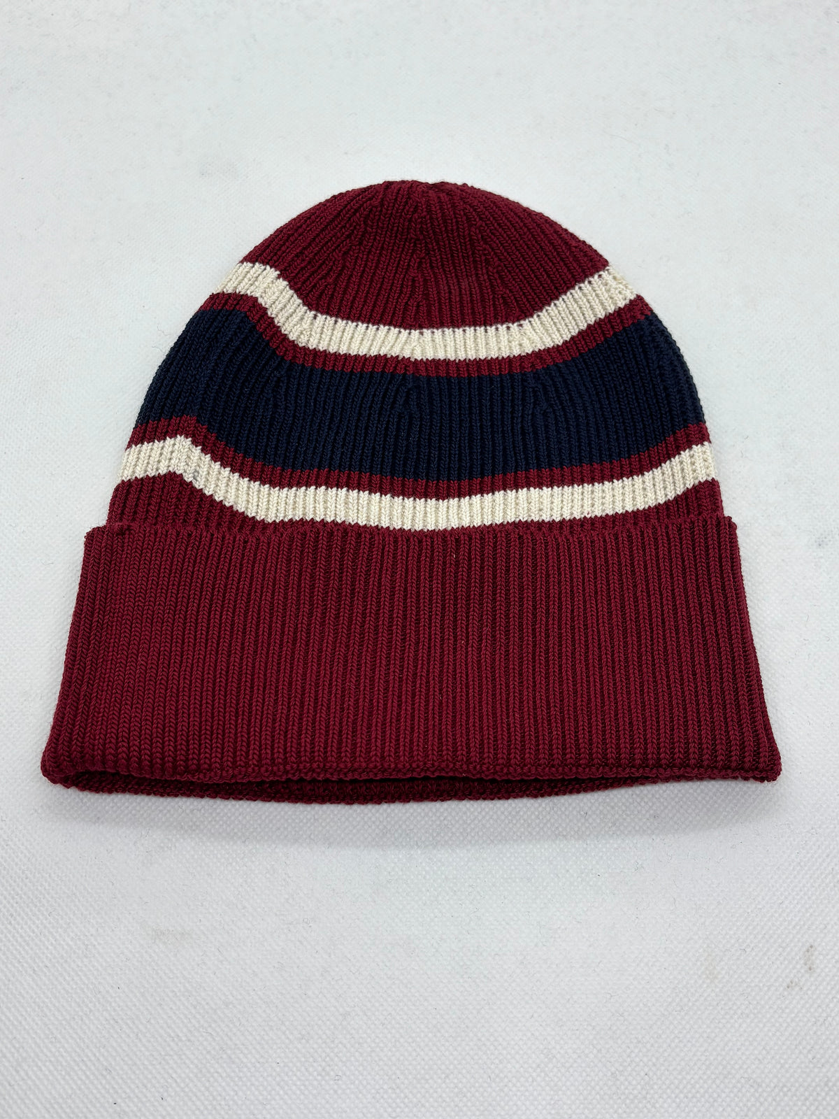 Bonnet rayé en coton