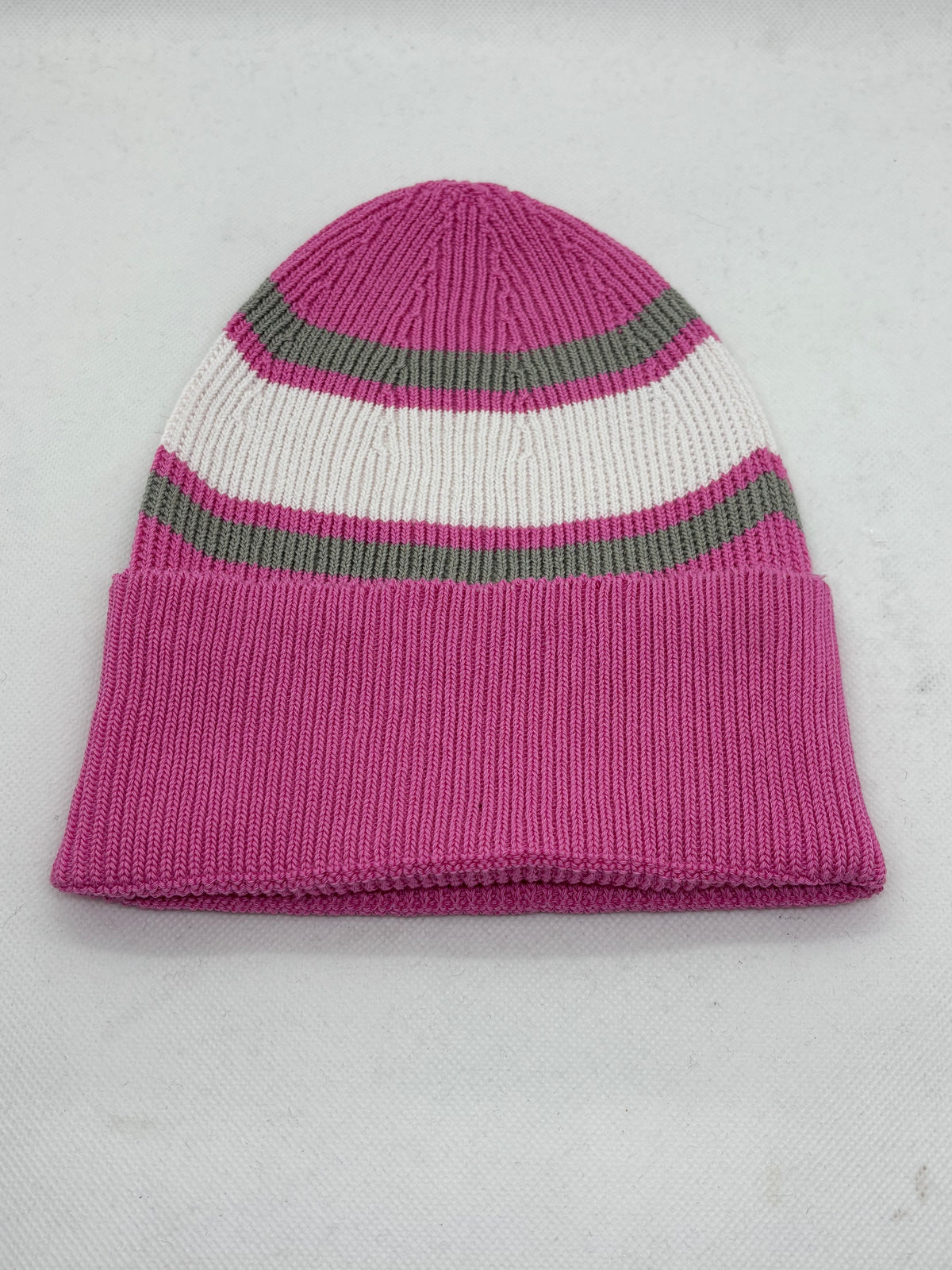 Bonnet rayé en coton