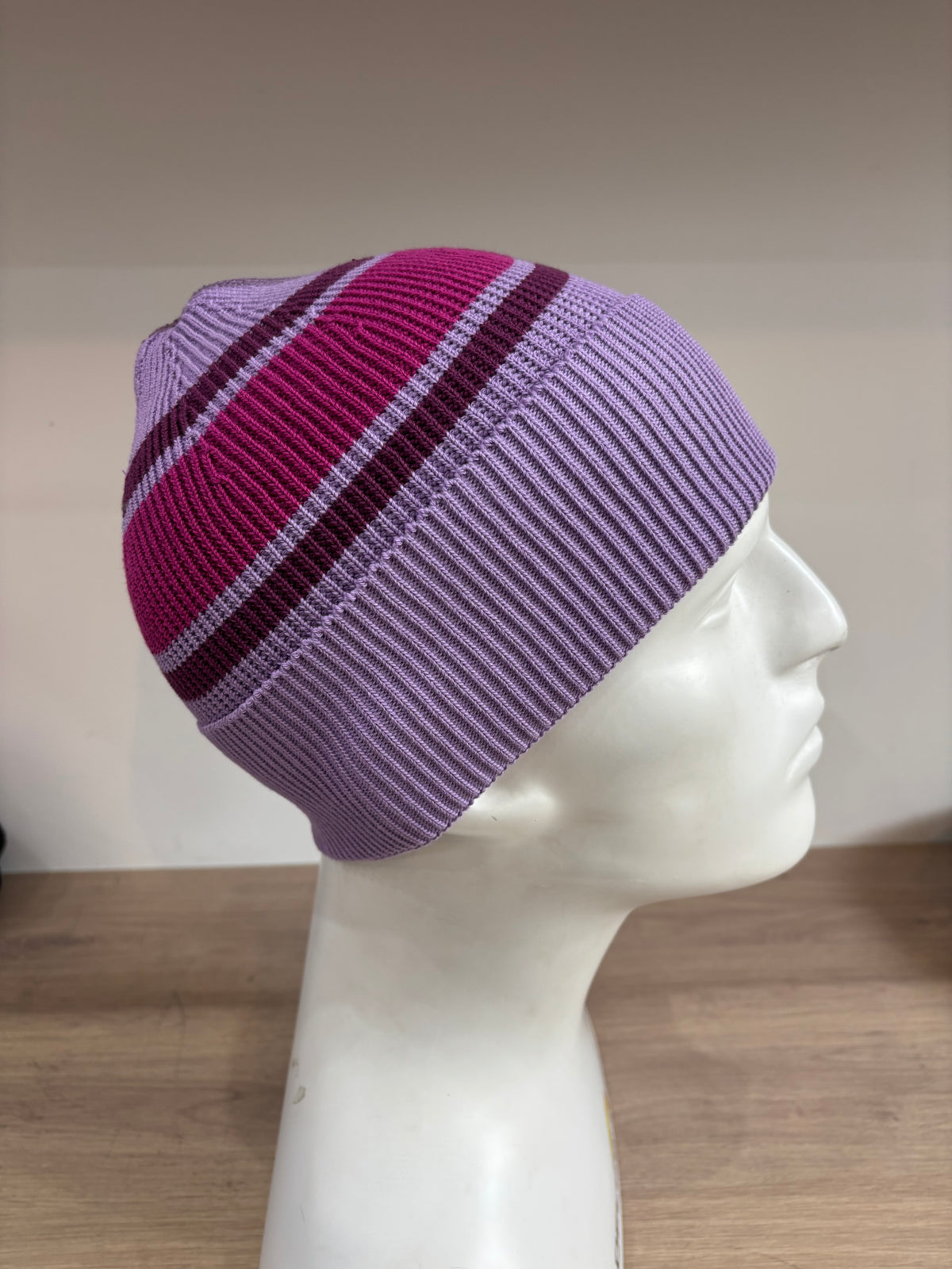 Bonnet rayé en coton