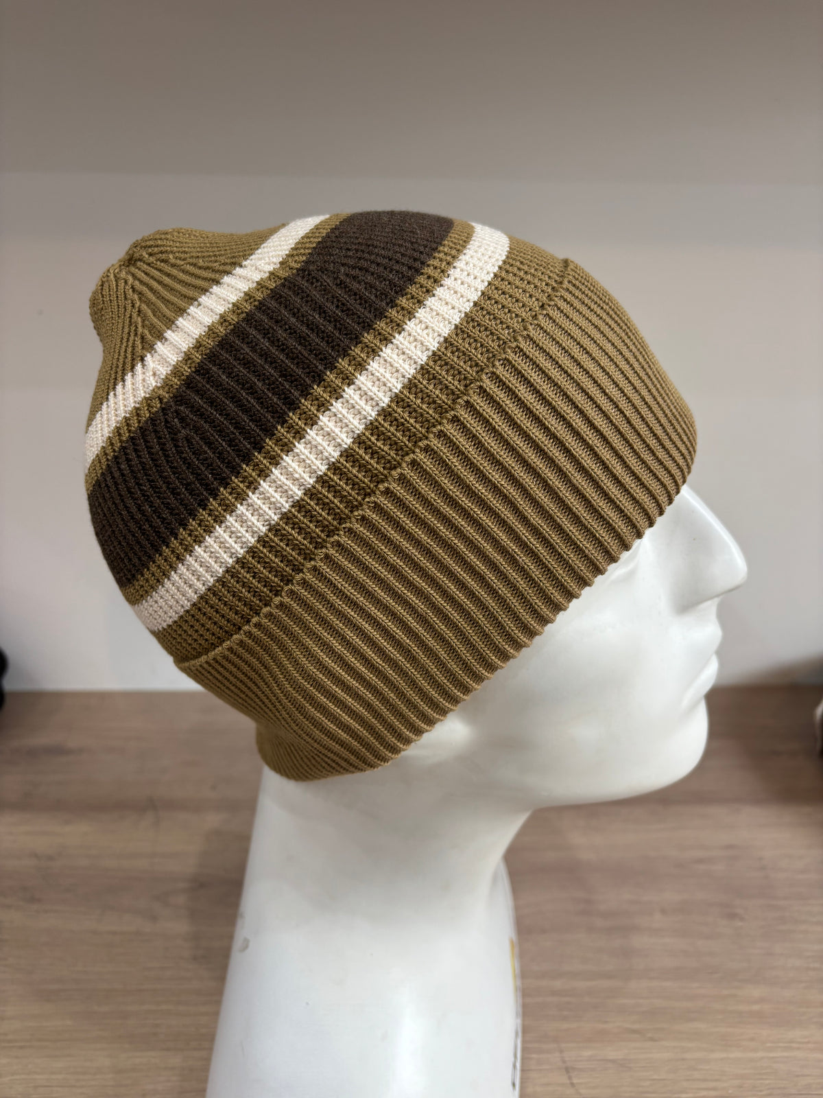Bonnet rayé en coton