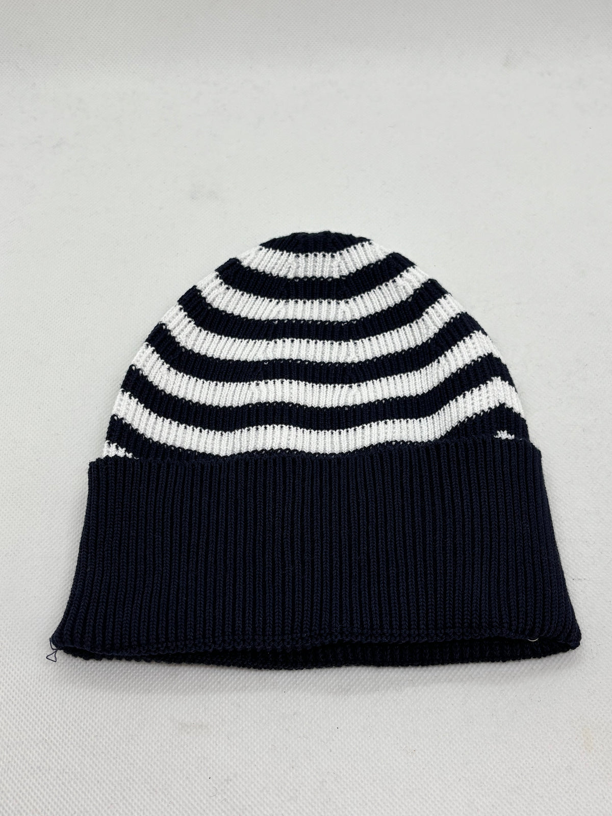 Bonnet rayé en coton