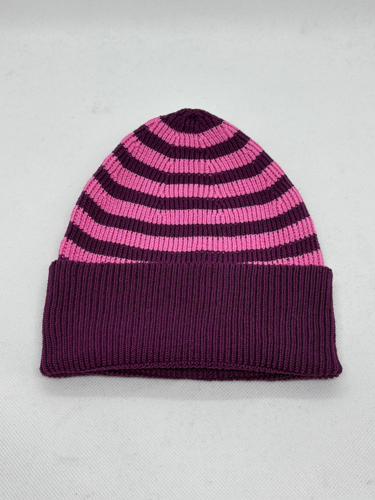 Bonnet rayé en coton