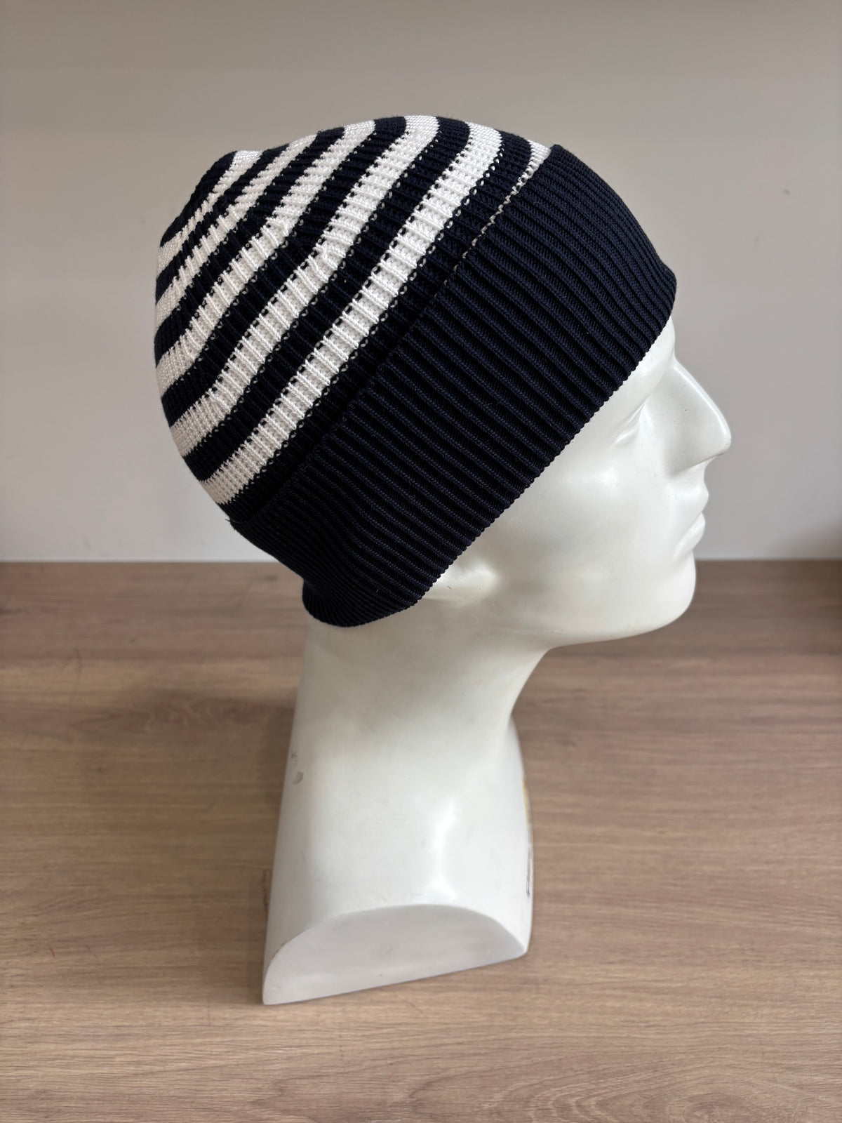 Bonnet rayé en coton