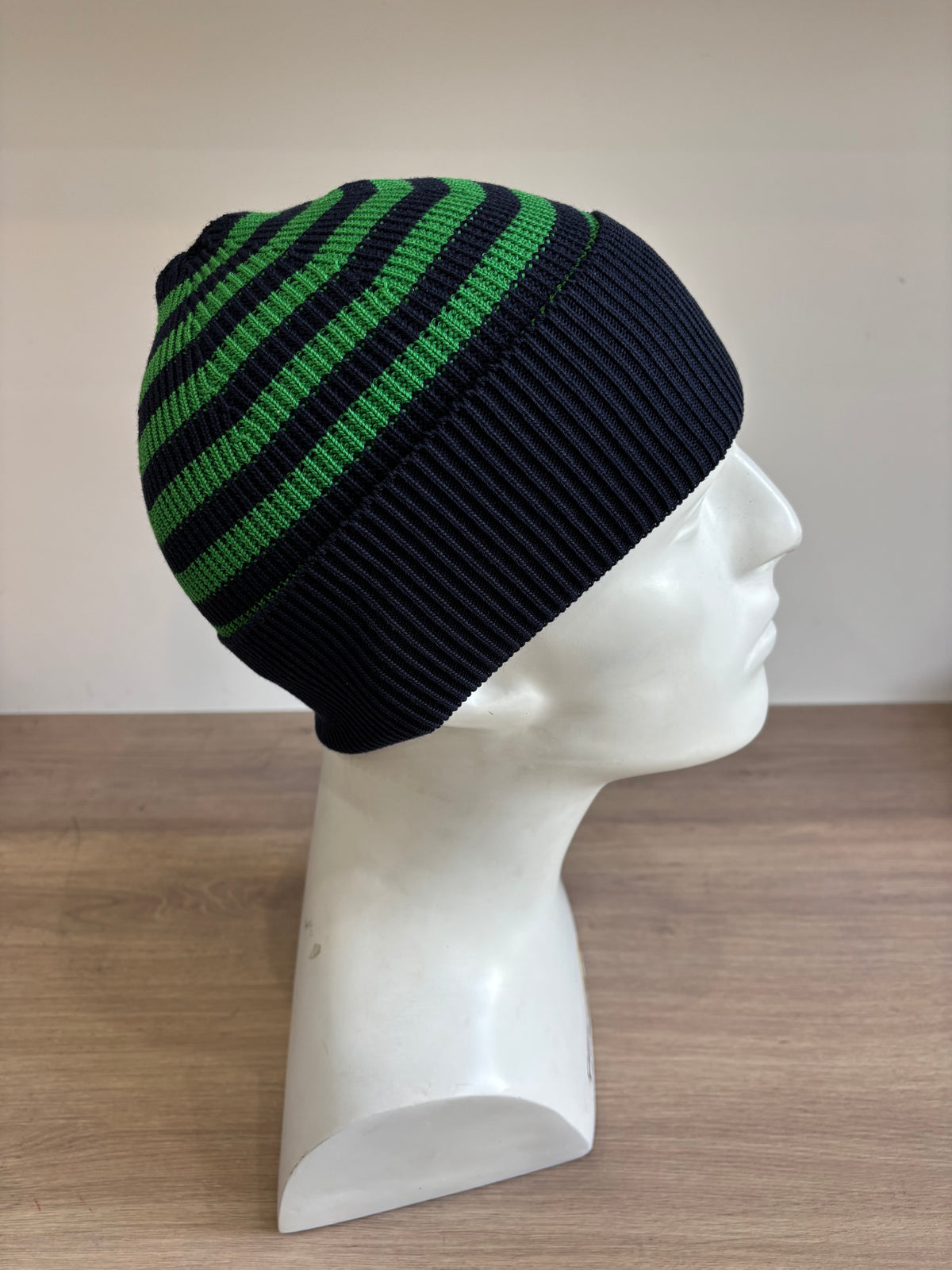Bonnet rayé en coton