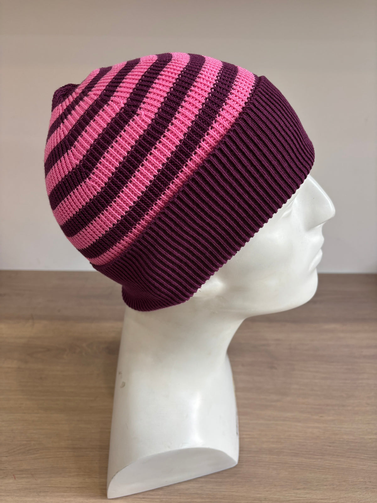 Bonnet rayé en coton