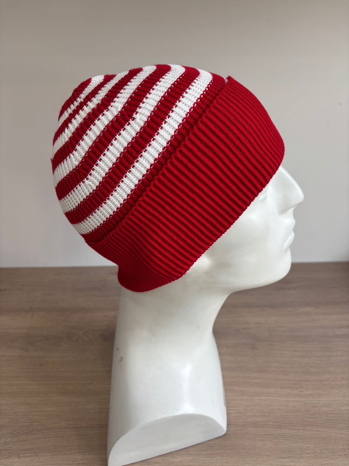 Bonnet rayé en coton
