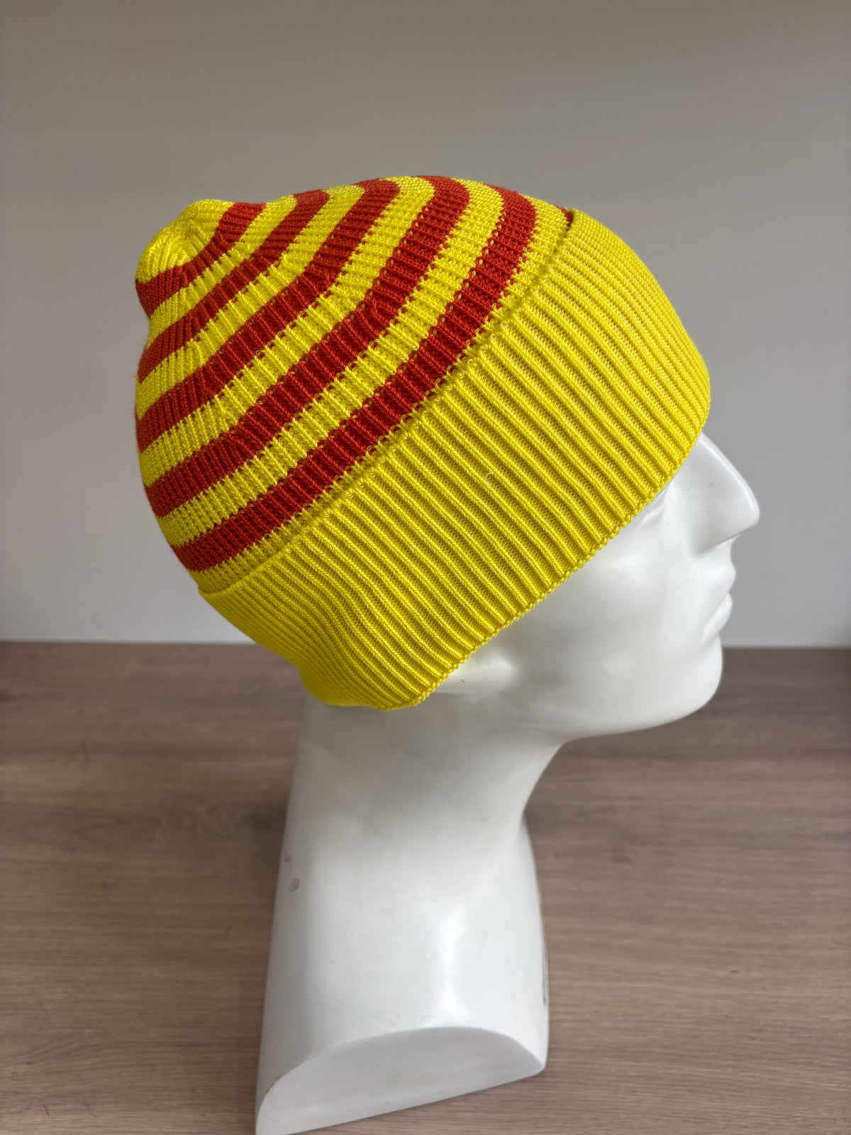 Bonnet rayé en coton