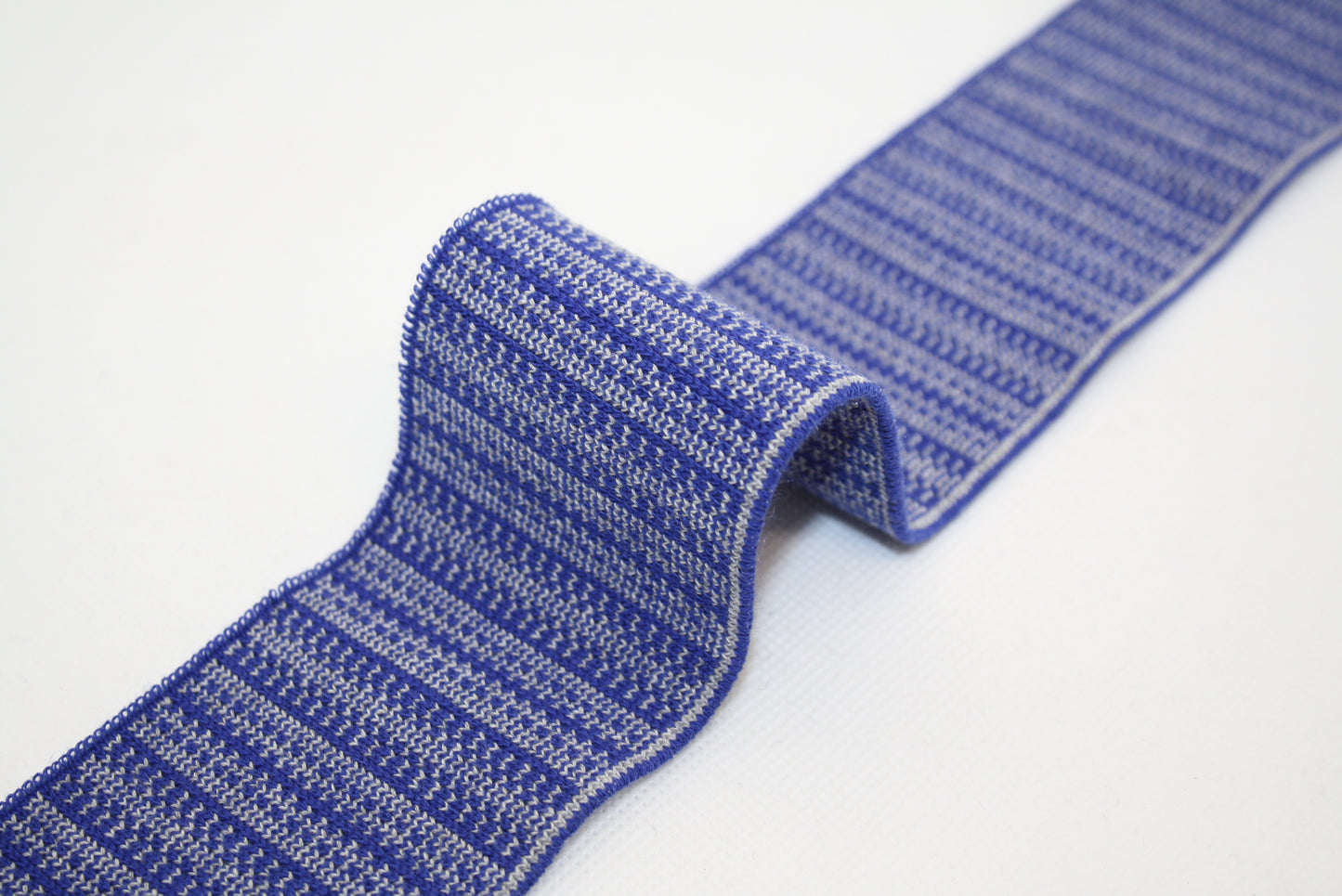 Bord-cote bicolore avec effet zip en coton et elasthanne cote 1/1