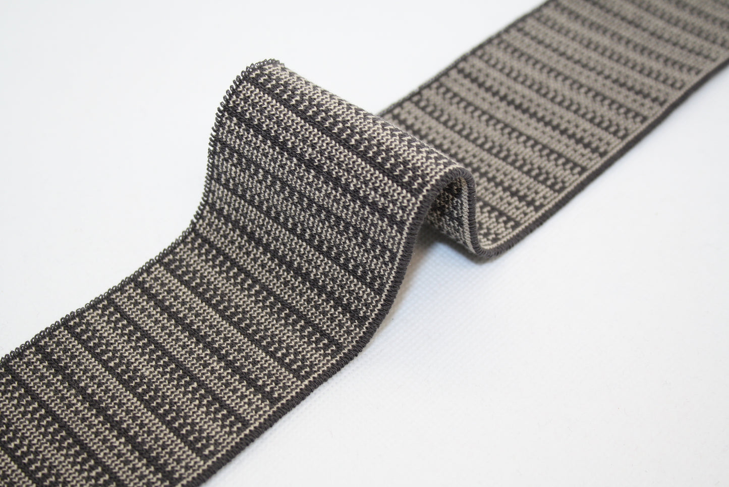Bord-cote bicolore avec effet zip en coton et elasthanne cote 1/1