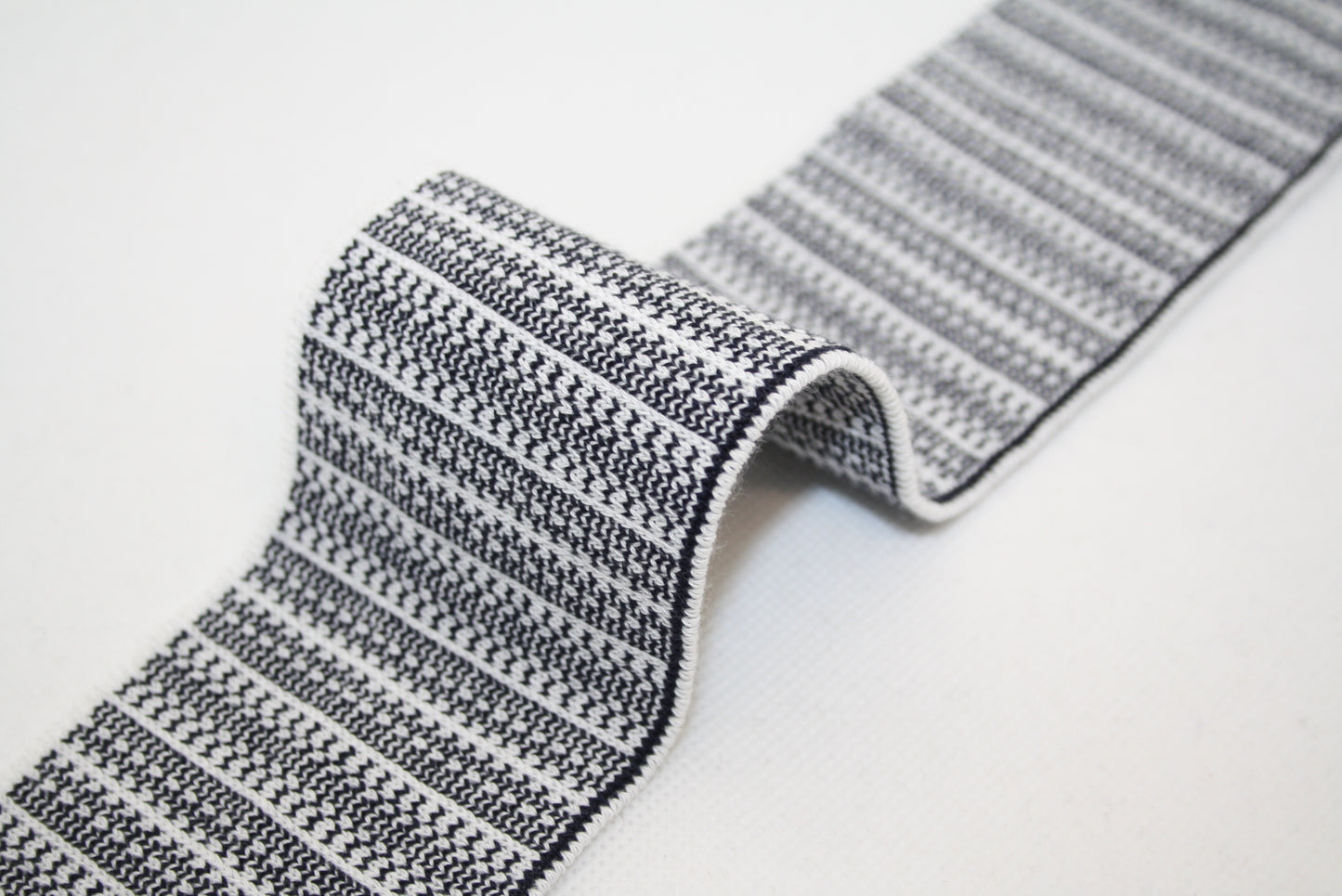Bord-cote bicolore avec effet zip en coton et elasthanne cote 1/1