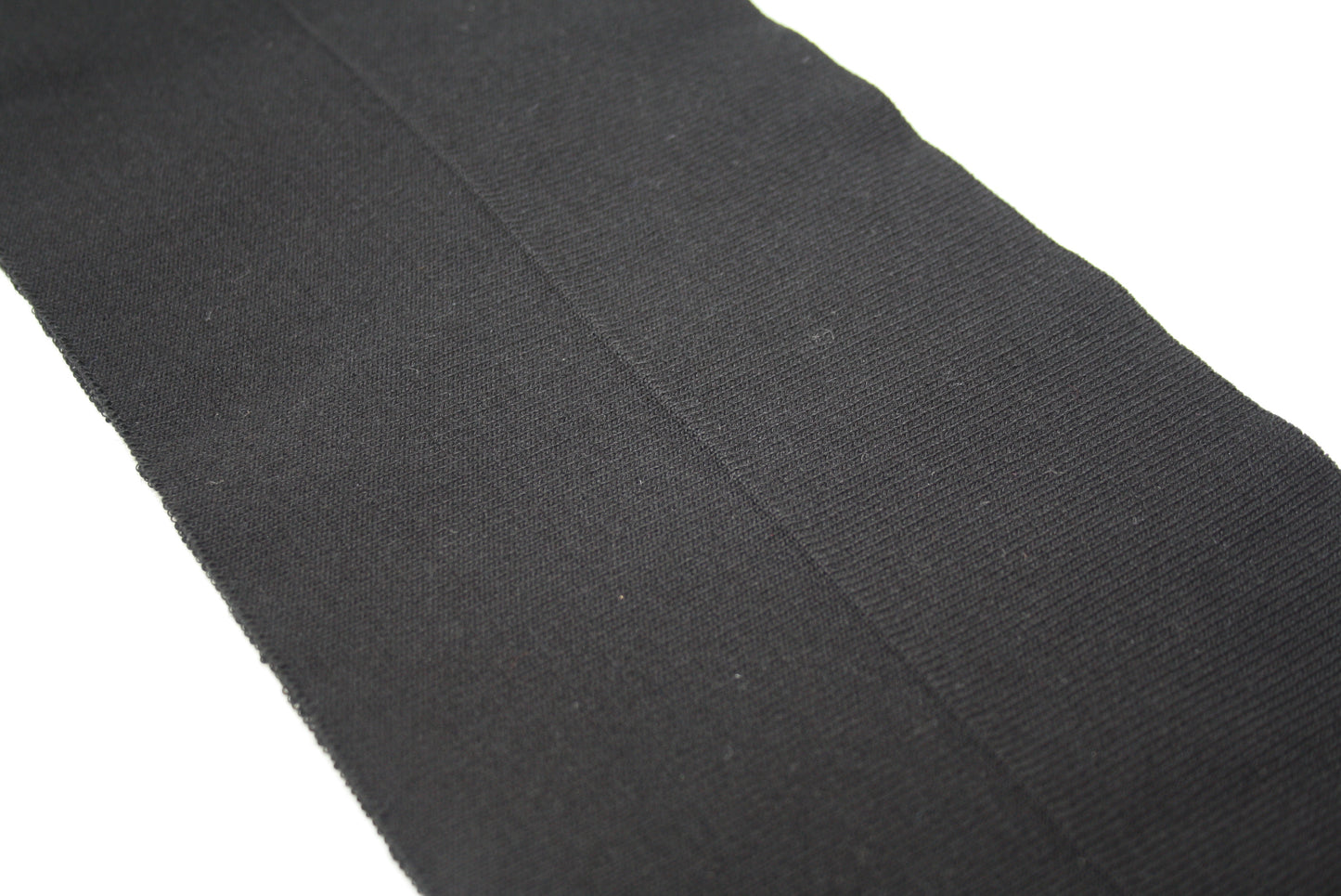Bord-cote noir en coton et elasthanne cote 1/1