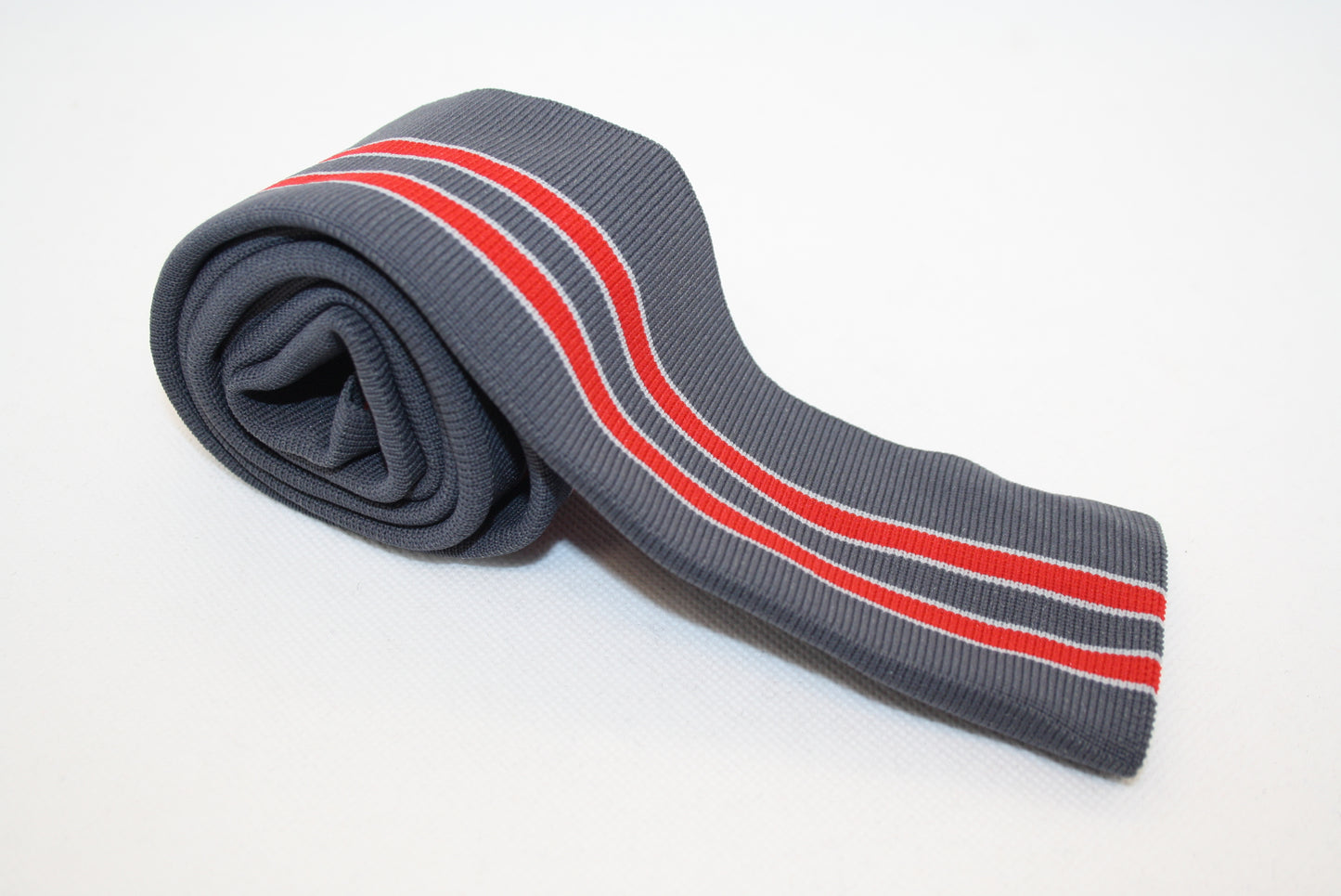 Bord-cote raye en polyamide et elasthanne cote 1/1