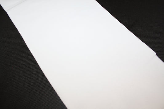 Bord-cote blanc en polyamide et elasthanne cote 1/1