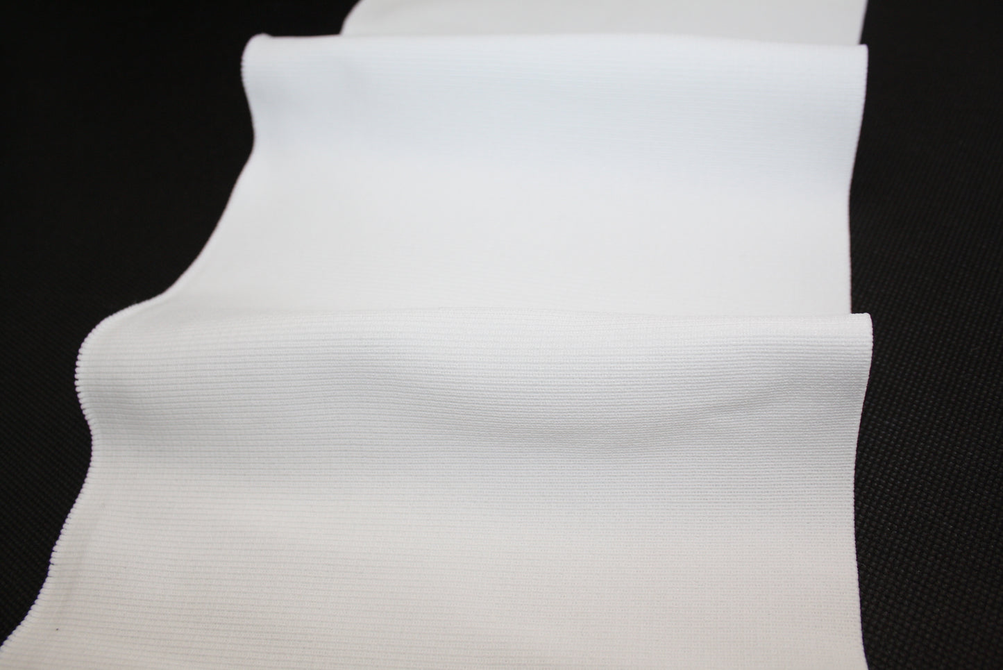 Bord-cote blanc en polyamide et elasthanne cote 1/1