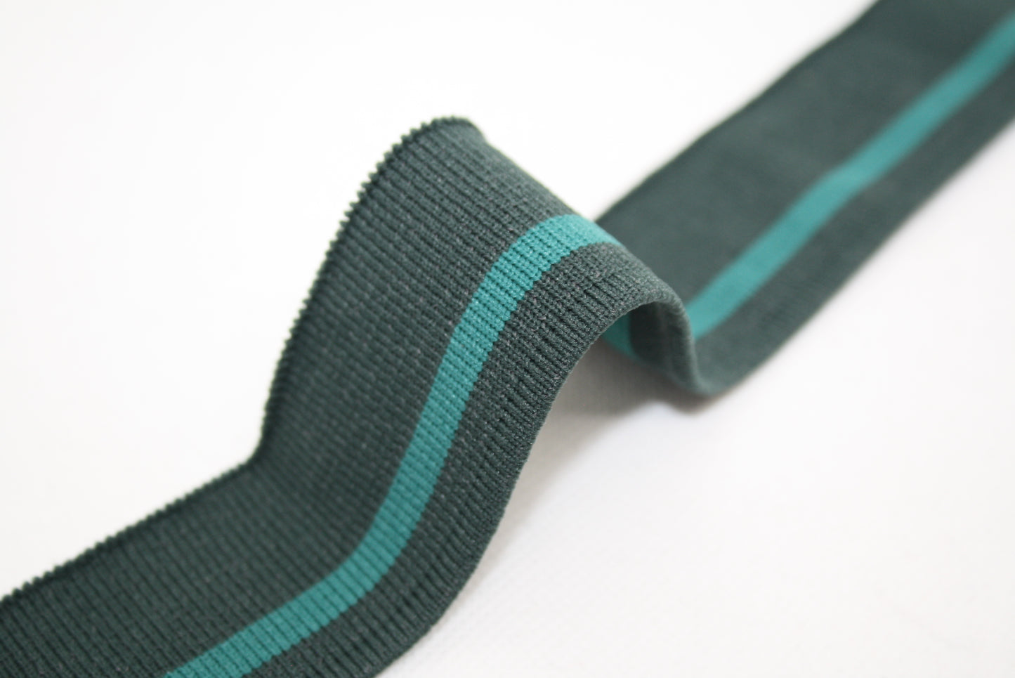 Bord-cote raye en polyamide et elasthanne cote 1/1