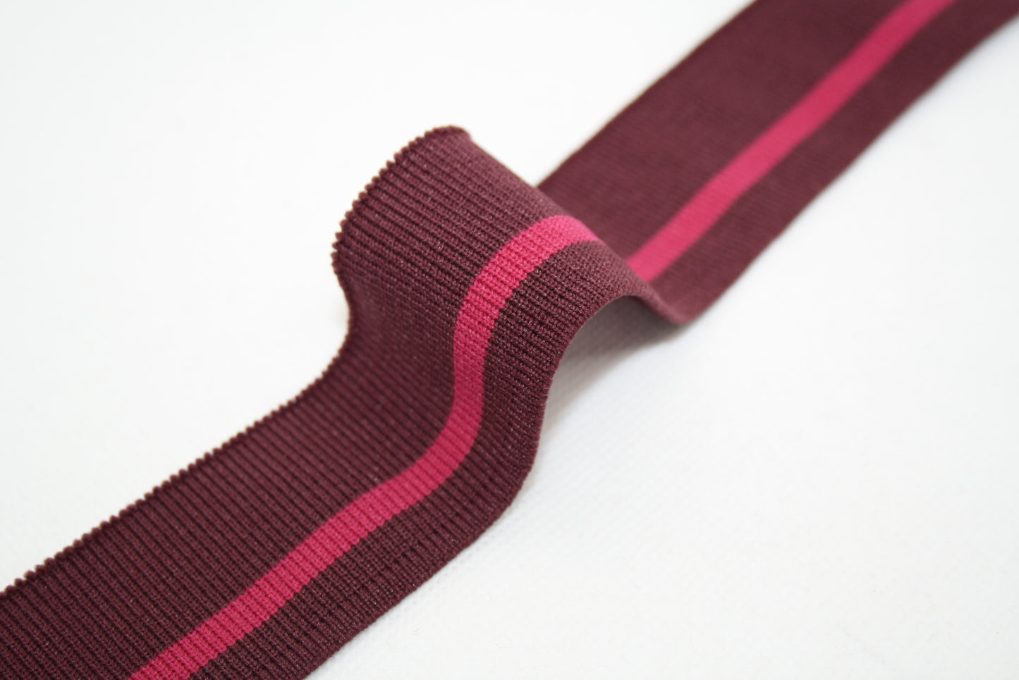 Bord-cote raye en polyamide et elasthanne cote 1/1
