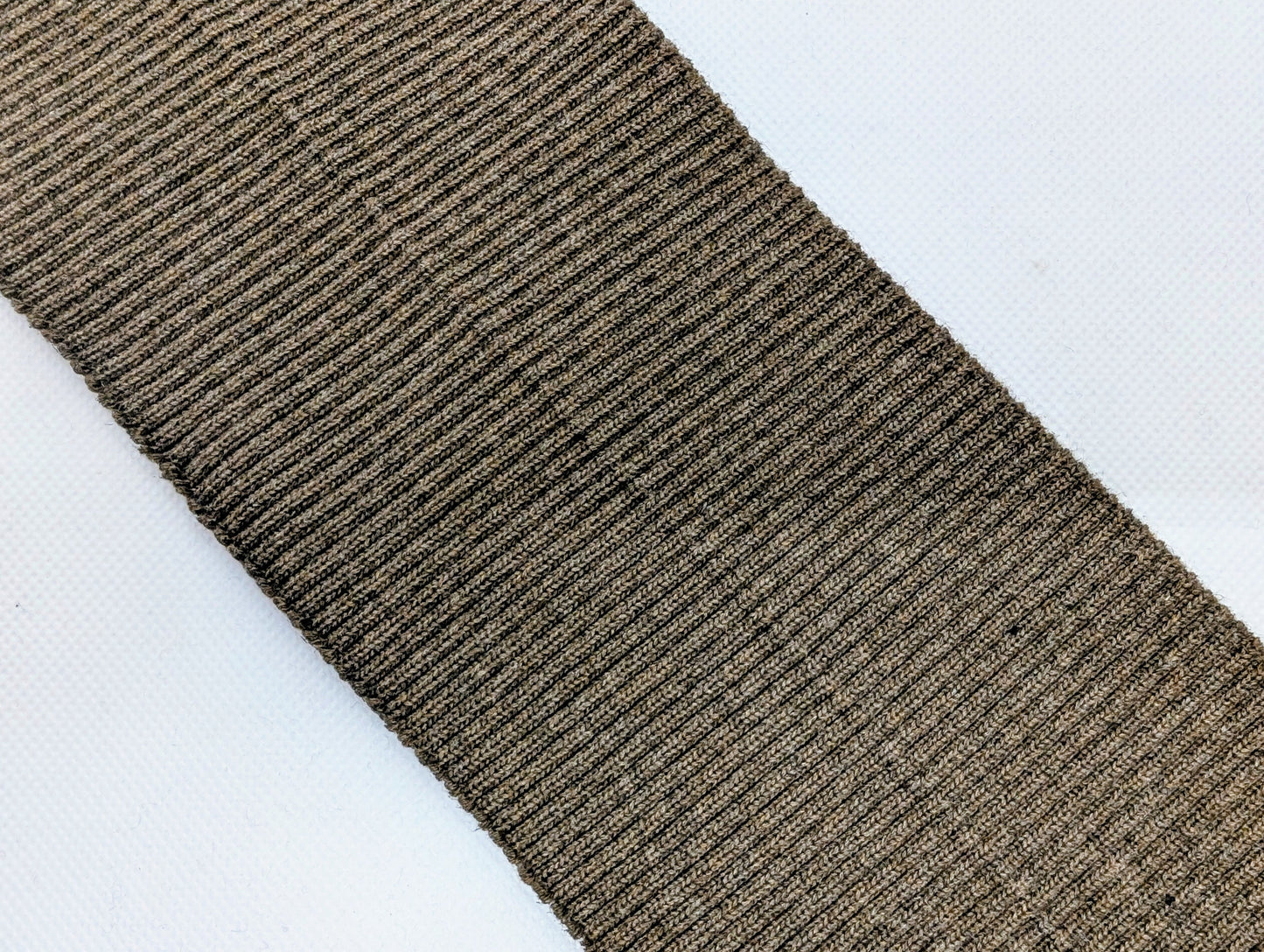 Bord-côte marron en coton et élasthanne