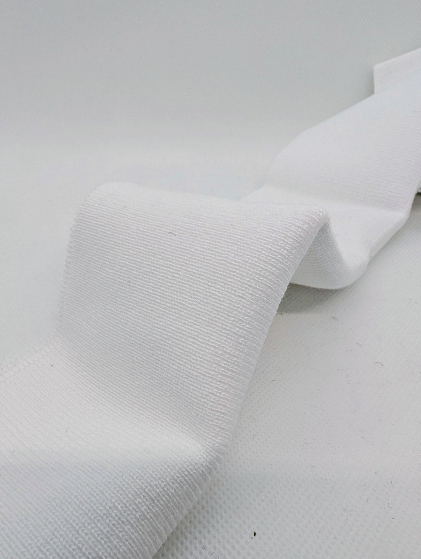 Bord cote blanc en coton elasthanne